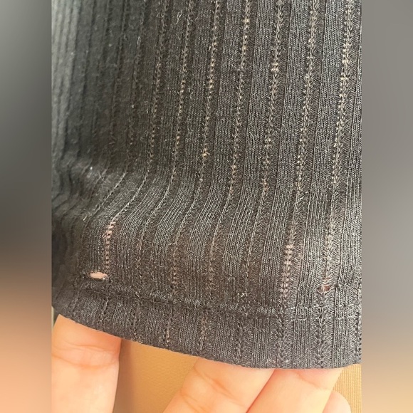 Free People Colette Scallop Neck Trim Knit Sweater Size XS - Picture 15 of 15